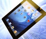 split-screen Apple iPad