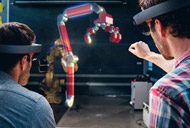 Microsoft HoloLens augmented reality headset