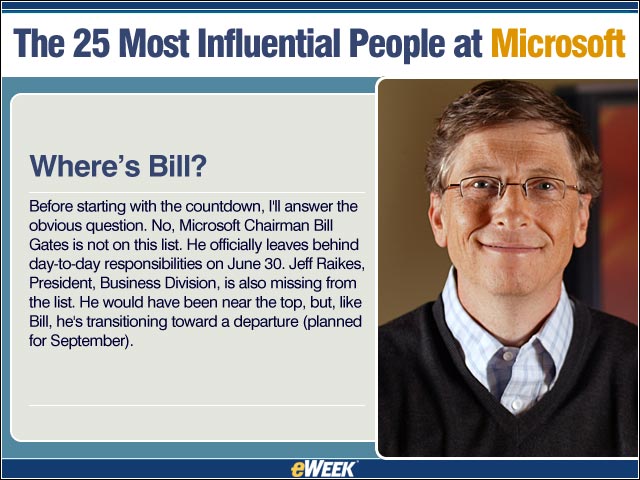 The 25 Most Influential People at Microsoft