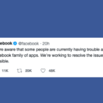 Facebook 2019 outage