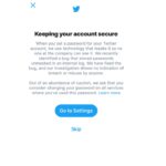 Twitter Password reset