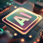 Generative AI image of central processing unit.