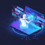 Cyber robot deals with web development coding and programming.