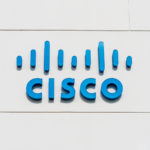 Cisco logo near Cisco headquarters campus in Silicon Valley.