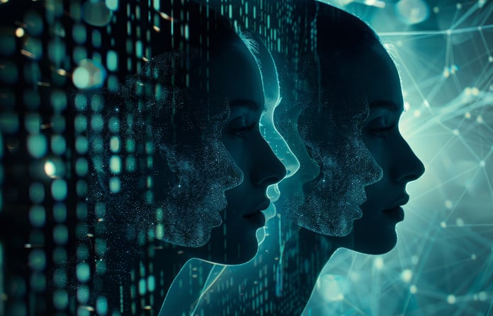 Ultimate Guide to Understanding AI Deepfake Technology Profile of persons face transitions into virtual deep fake counterpart.