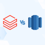 Versus graphic featuring the logos of Databricks and Amazon Redshift.