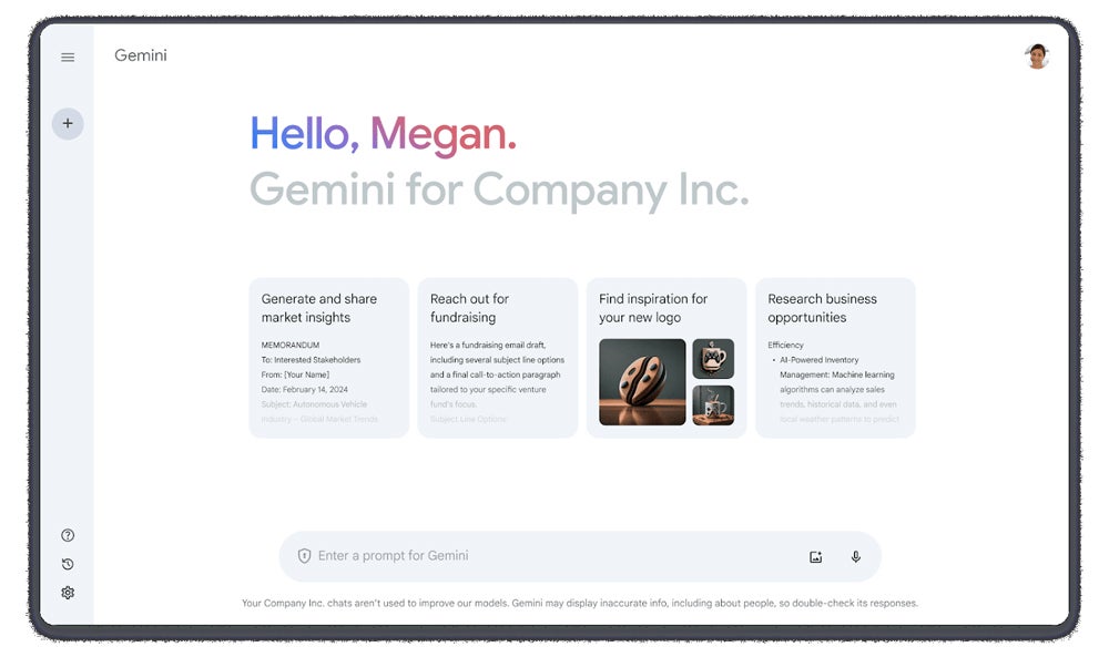 Google Gemini screenshot.