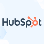 Review graphic featuring the logo of HubSpot.