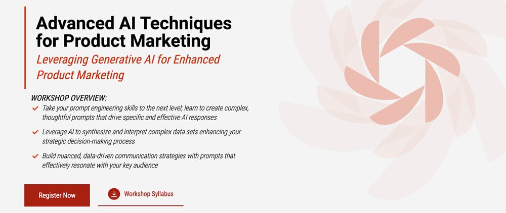 Pragmatic Institute - Advanced AI Techniques for Producte Marketing course screenshot.
