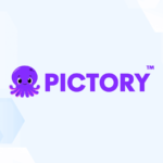 Review graphic featuring the logo of Pictory.