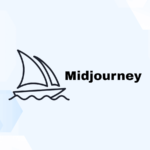 Review graphic featuring the logo of Midjourney.