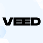Review graphic featuring the logo of VEED.io.