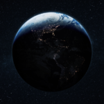 Planet Earth viewed from space.