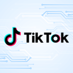 News graphic featuring the logo of TikTok.