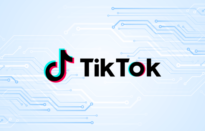 News graphic featuring the logo of TikTok.