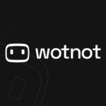 WotNot logo on dark gray background.