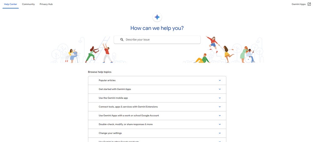 Gemini help center.