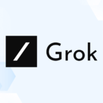 Review graphic featuring the logo of Grok.