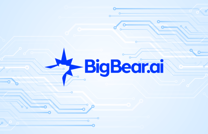 News graphic featuring the BigBear.ai logo.