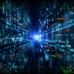 Abstract illustration of data deciphering concept.