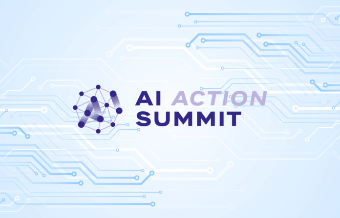 News graph with the AI ​​Action Summit logo.