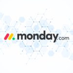 News graphic featuring the logo of monday.com