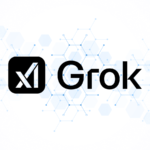 News graphic featuring the logo of Grok.