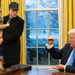 President Trump and Elon Musk in the White House Oval Office.