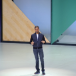 Sundar Pichai at the Google I/O 2017 Keynote.