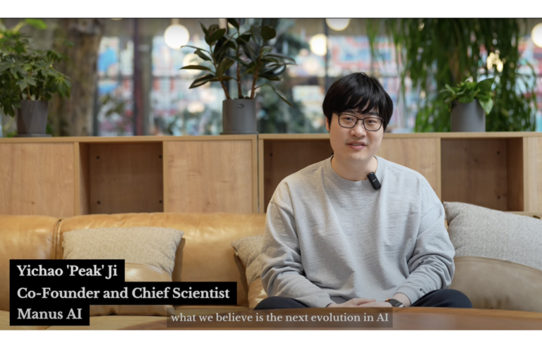 Yichao “Peak” Ji, co-founder and chief scientist at Manus AI.