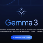 Google Gemma 3 splash page.