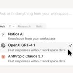 Screenshot of Notion AI for Work.