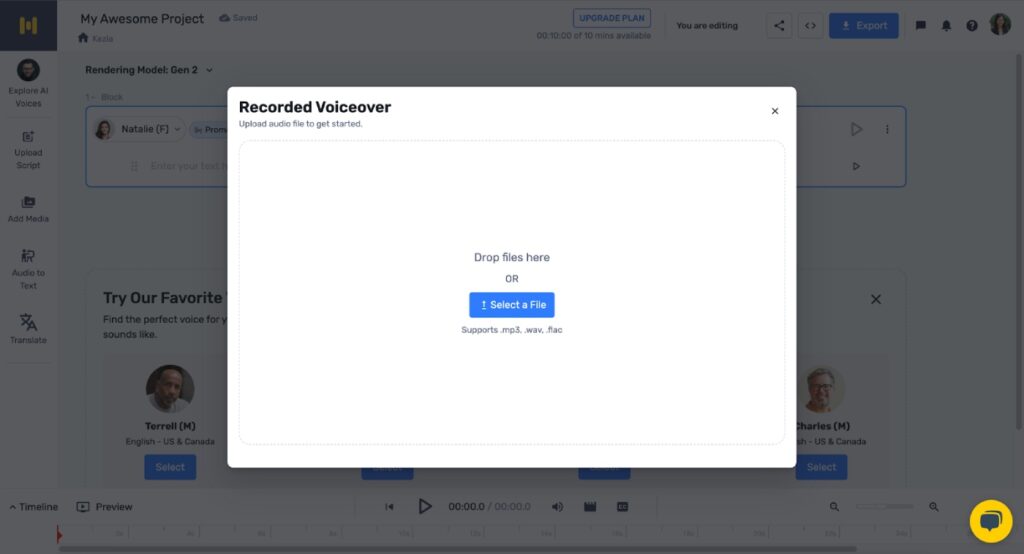 Murf.ai recorded voiceover.