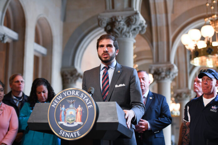 Co-sponsor New York State Senator Andrew Gounardes led the passage of the RAISE Act.