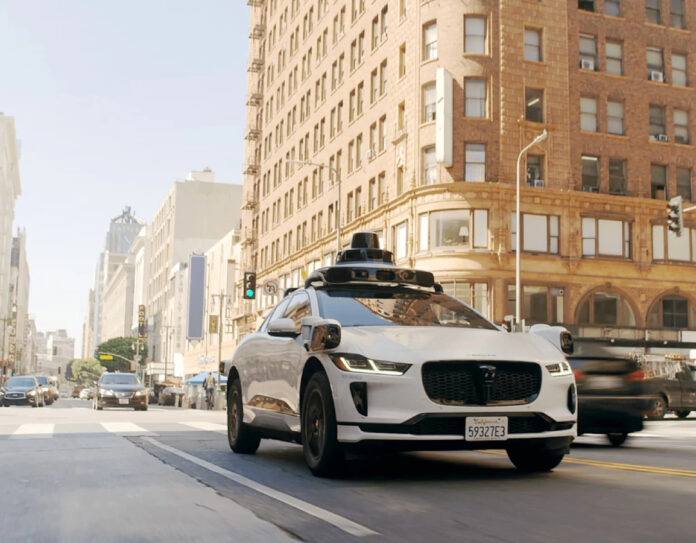 car A Waymo self-driving vehicle.