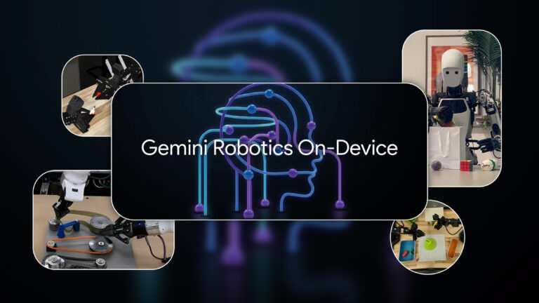 Google Gemini Robotics on device featured image.
