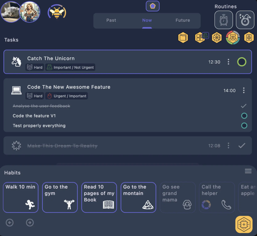 BeeDone dashboard.
