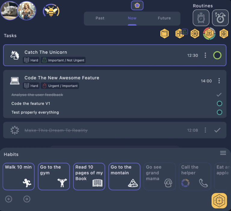 BeeDone dashboard.