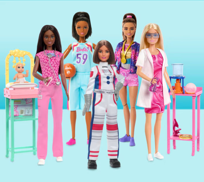 Barbie dolls from Mattel.