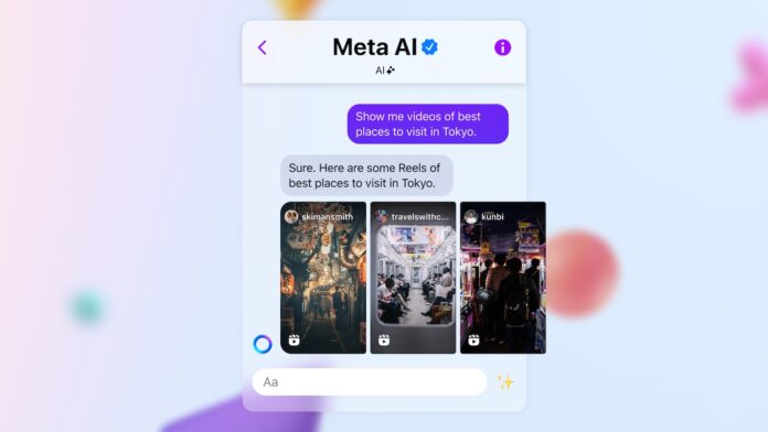 Screenshot from Meta AI.