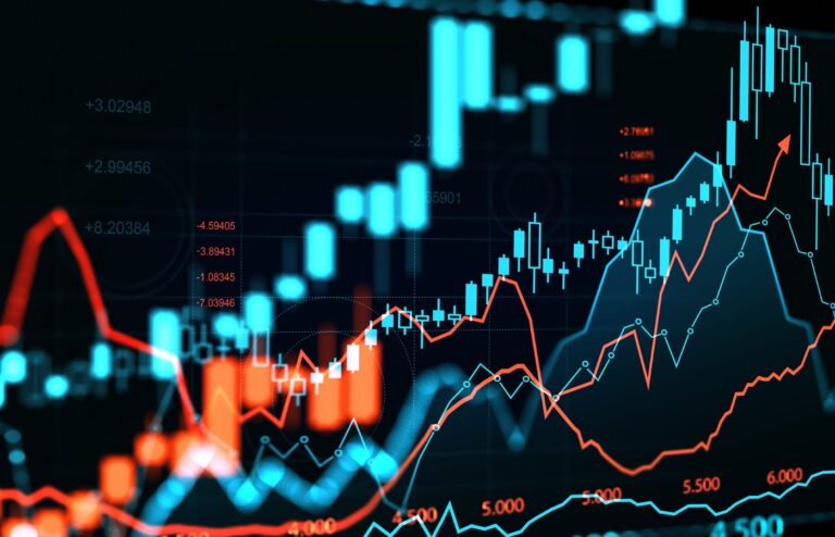 Stock image of financial data.