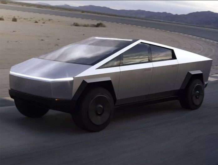 The all-new Tesla Cybertruck.