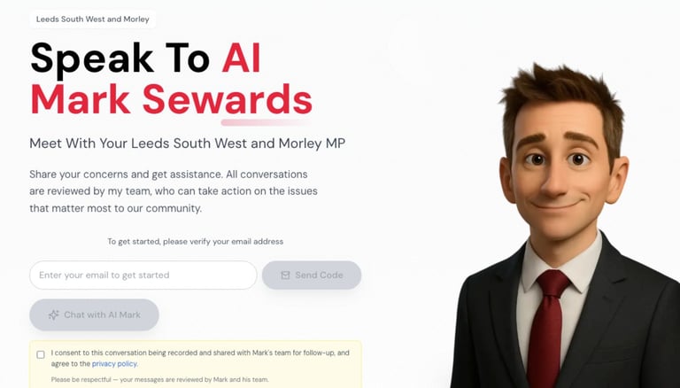 Mark Sewards MP AI bot