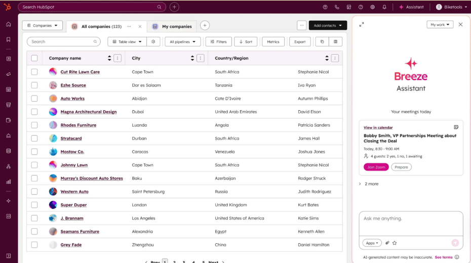Auxiliary to the air of the hubs spot