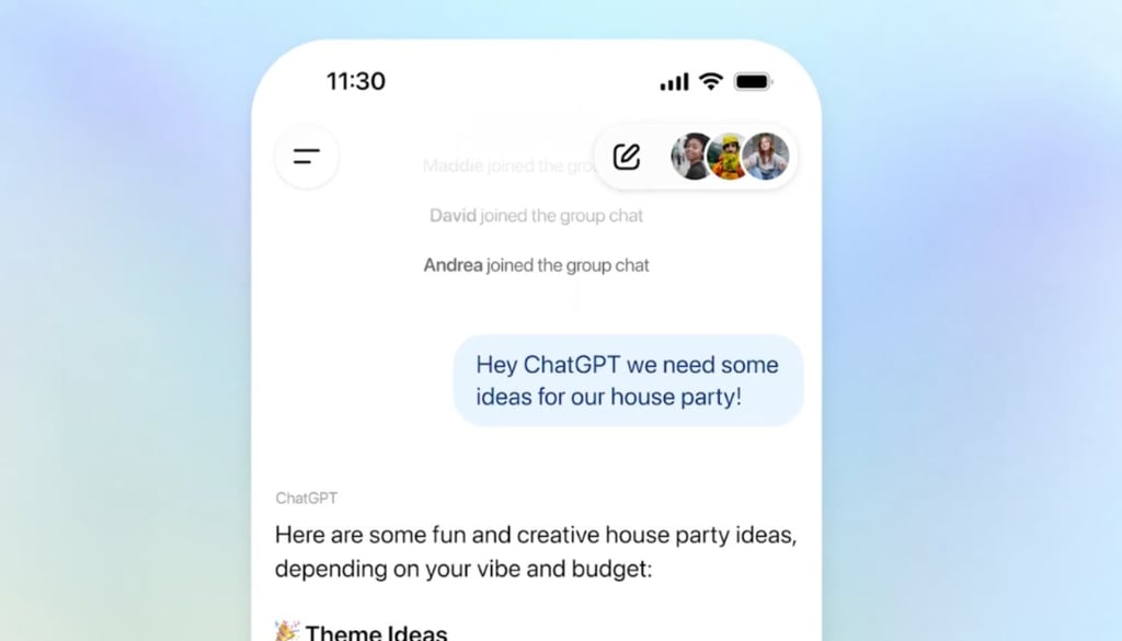 OpenAI Turns ChatGPT Into a Group Hangout With New Global Chat Feature