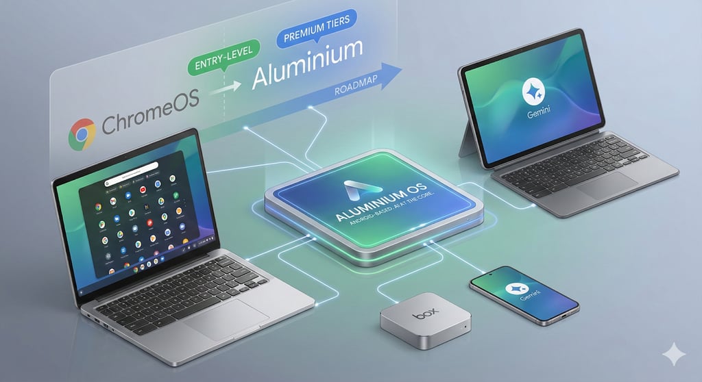 Google’s ‘Aluminium’ Android PC OS Puts AI at the Center of ChromeOS Transition